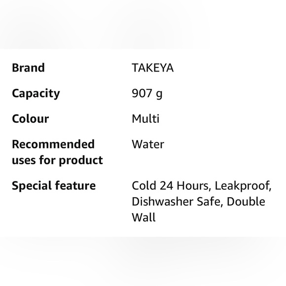 TAKEYA Japan Stainless Steel Insulated Water Bottle Hot Cold BPA Free Reusable - Picture 6 of 8